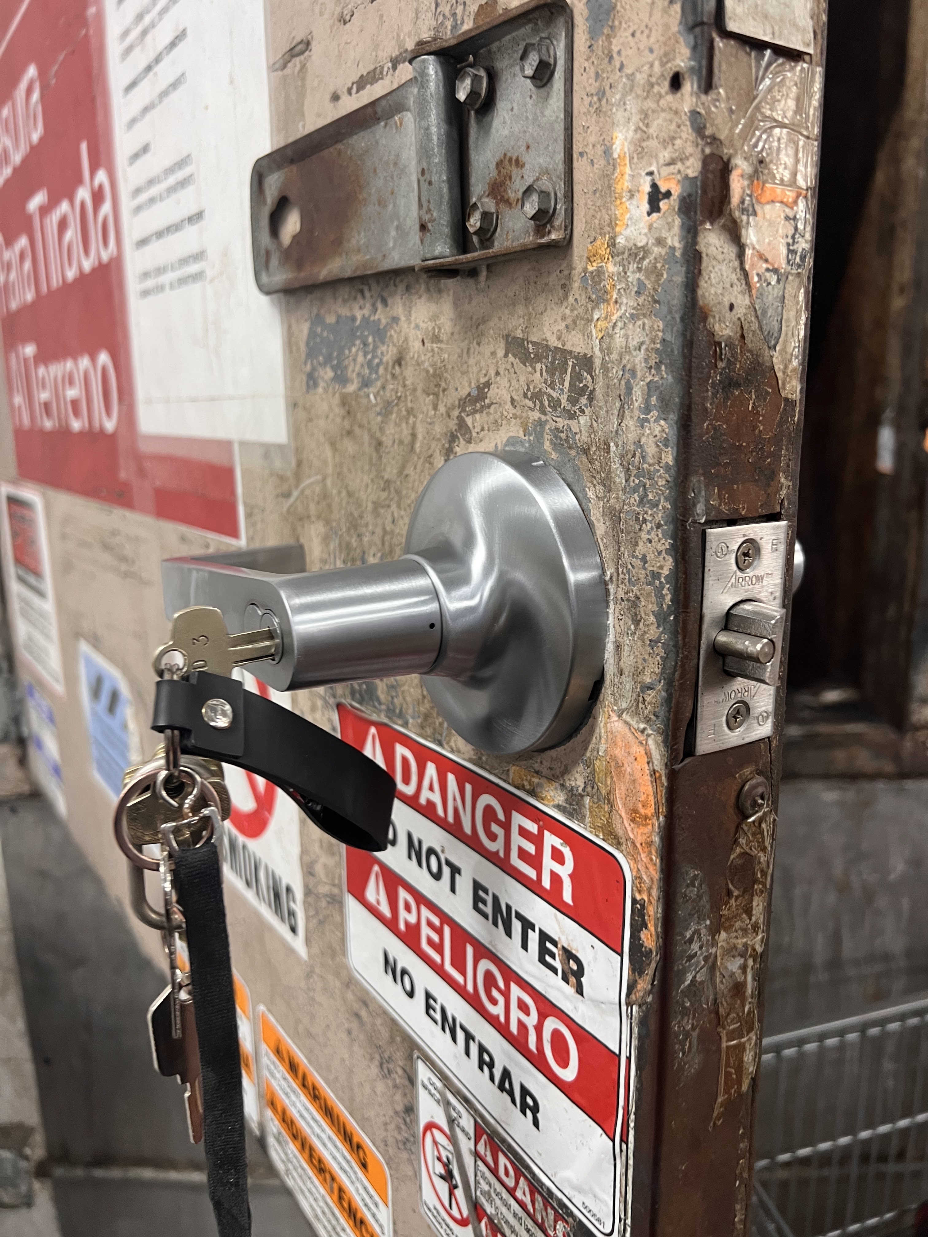 Commercial door hardware installation (Corbin hardware) - Deadbolt Installation - Premier Locksmith Delray Beach