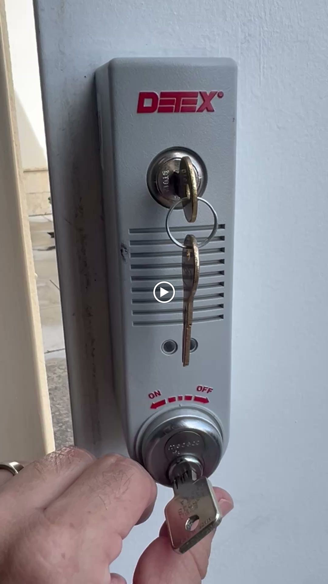 Commercial door lock installation (Detex hardware) - Access Control Systems Andover - Premier Locksmith Delray Beach