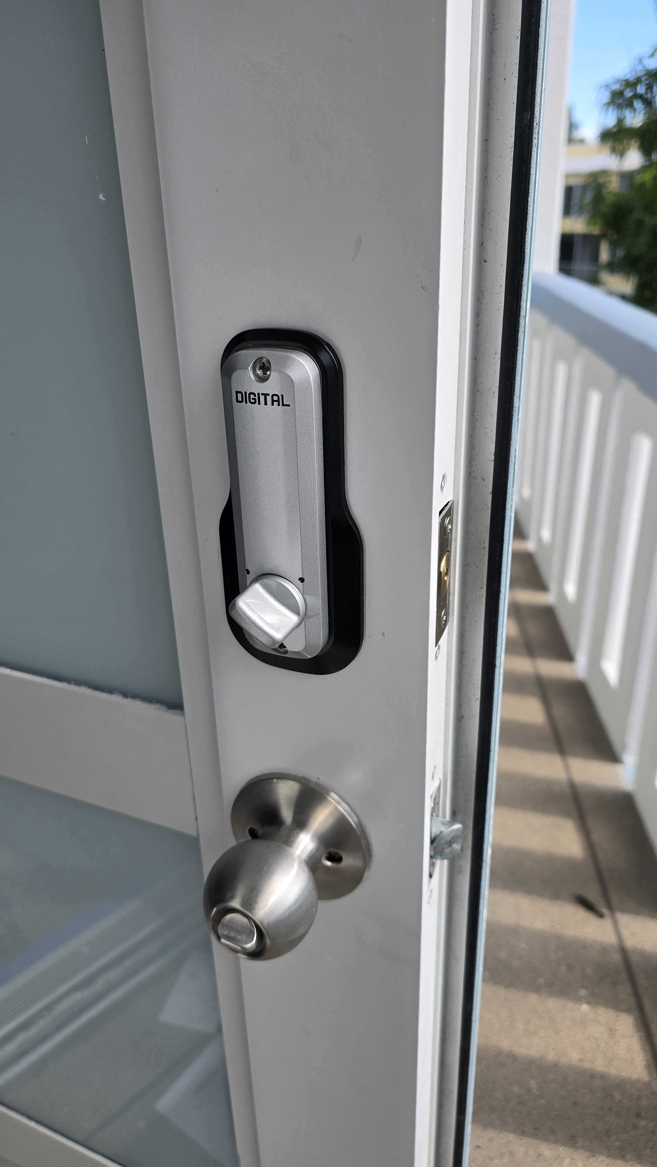Digital smart lock installation (Digital hardware) - Schlage Encode Installation - Premier Locksmith Delray Beach
