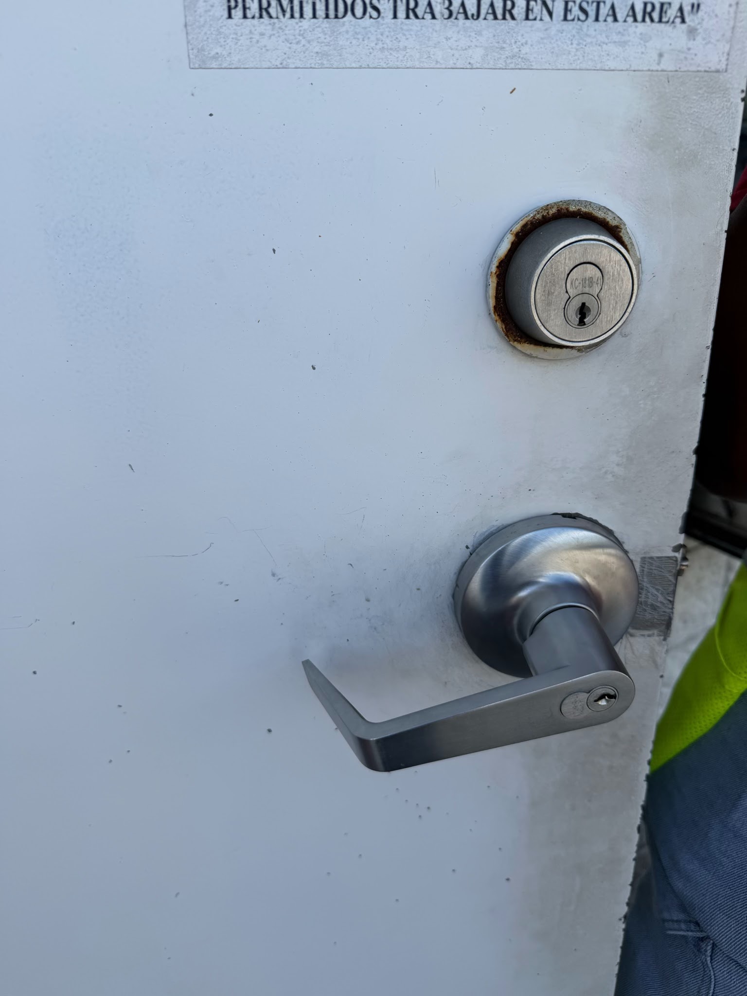 Residential door lock installation (Schlage hardware) - Locksmith Delray Beach 33444 - Premier Locksmith Delray Beach
